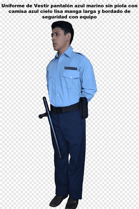 Sleeve Security Company Uniform Job Uniformes Blue Standing Sleeve