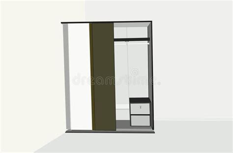 Sliding closet design stock image. Image of creativity - 226489289