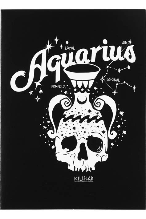 Aquarius Zodiac Sign Poster