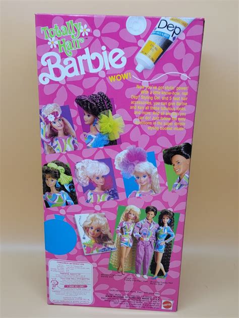 1991 Vintage Mattel TOTALLY HAIR Blonde Barbie Longest Hair Ever 1112