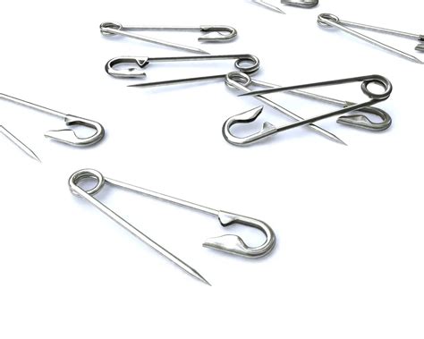 Safety Pin 3d Model Flippednormals