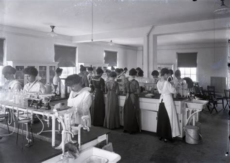 Home Economics Lab Photograph Wisconsin Historical Society