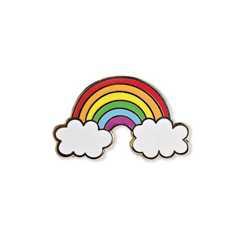 Rainbow Enamel Pin Rainbow Pin Enamel Pins Enamel Pin Etsy