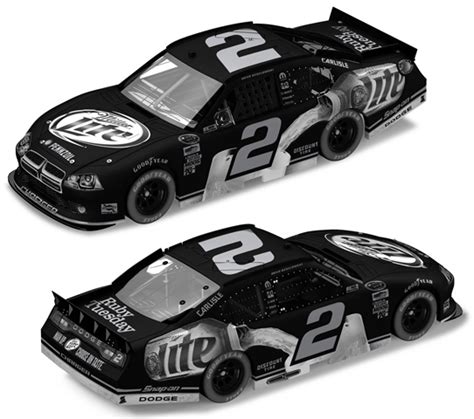 2011 Brad Keselowski 2 Miller Lite Stealth Black Diecast