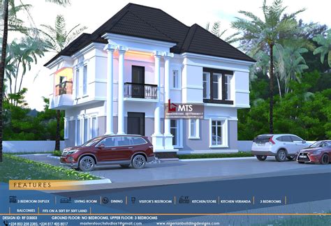 Bedroom Duplex Rf D Nigerian Building Designs