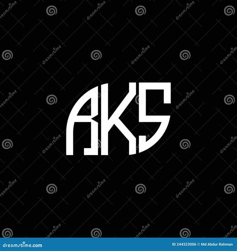 Dise O Del Logotipo De La Letra De Rks Sobre Fondo Negro Concepto Del