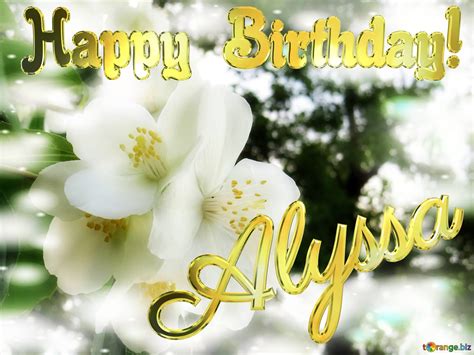 Alyssa Happy Birthday! Free Image - 3584