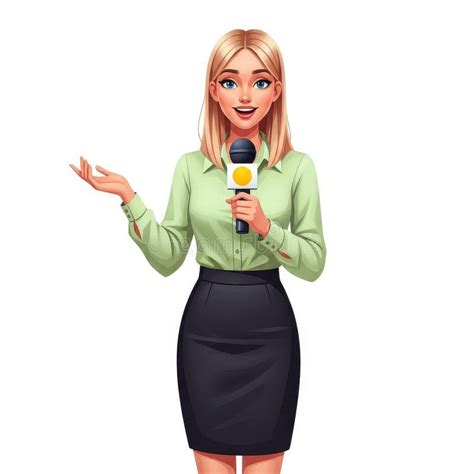 Blonde Female Reporter Stock Photos Free Royalty Free Stock Photos From Dreamstime