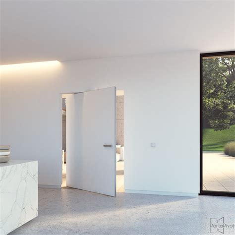 Portapivot 5045 Xl Pivot Door With Offset Axis Pivoting Hinge Contemporary Internal Doors