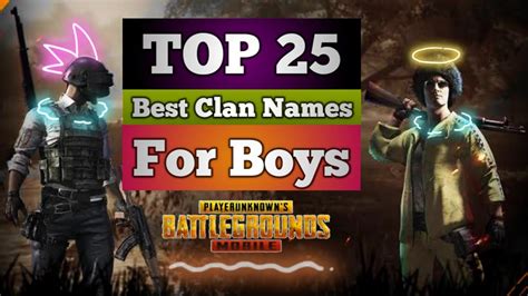 TOP 25 Clan Names For PUBG Mobile Best Pubg Squad Names Ideas Pubg