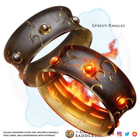 The Griffons Saddlebag Efreeti Bangles Wondrous Item