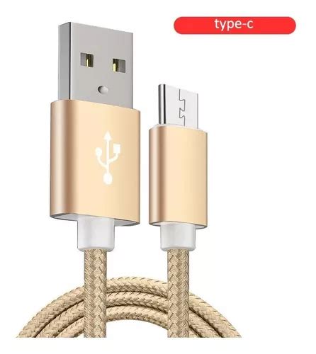 Cable Datos Usb Trenzado De Nylon Carga R Pida Tipo C Cuotas Sin Inter S