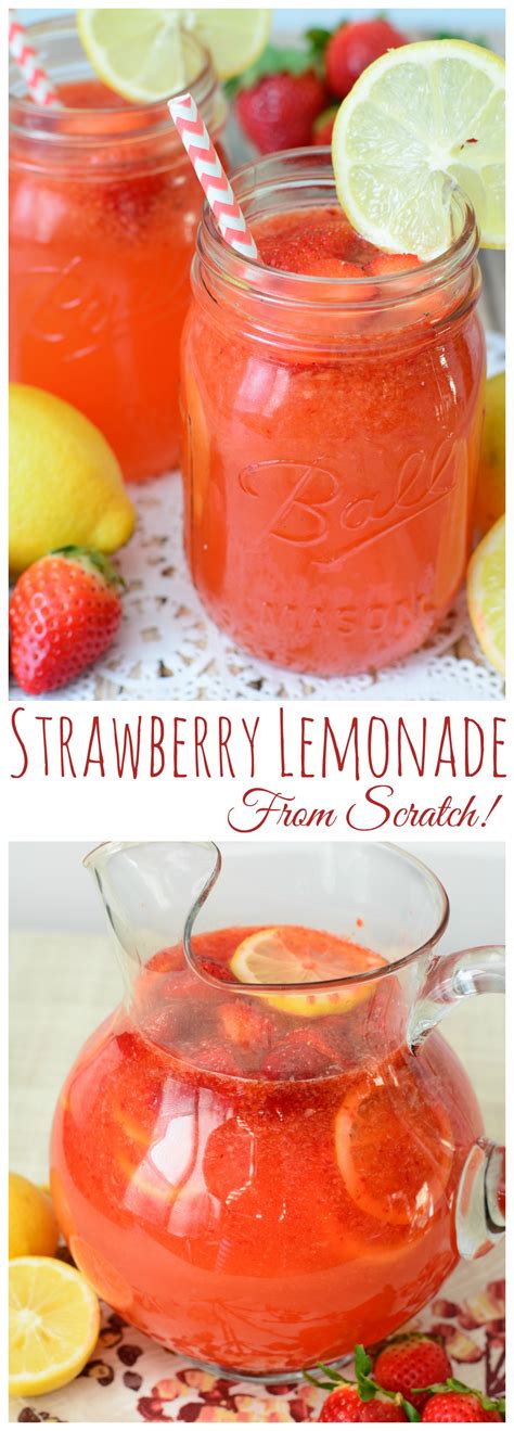 Strawberry Lemonade From Scratch Almost Supermom