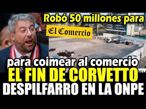 Descubren robo en la ONPE Piero Corvetto Gastó 50 millones en coima a