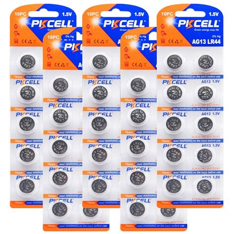 Pkcell Lr Ag V Button Cell Battery Pack For Car Remote