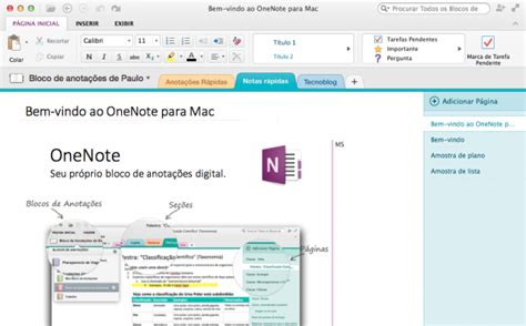 Microsoft Torna Onenote Gratuito E Lança Versão Para Mac • Tecnoblog