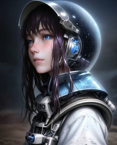 Astronaut Girl Portrait By Neuromage On Deviantart