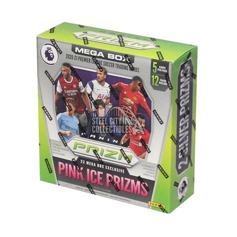 2020 21 Panini Prizm Premier League Soccer Mega Box Pink Ice Prizms