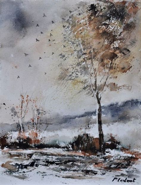 Watercolor By Pol Ledent Landscape Paintings Painting