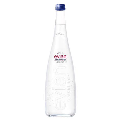 EVIAN Sparkling Natural Mineral Water Glass Bottle 6x750ml Lupon Gov Ph