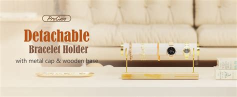 Procase Detachable Bracelet Holder Stand Gold Bracelet Organizer For