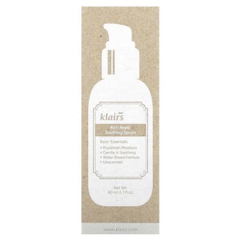 Dear Klairs K Beauty Skincare Rich Moist Soothing Serum Fl Oz