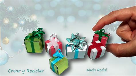 Como Hacer Adornos Navide Os En Forma De Mini Cajas De Regalo Crear Y