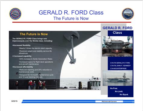 Document Navsea Update On Gerald R Ford Carrier Program Usni News