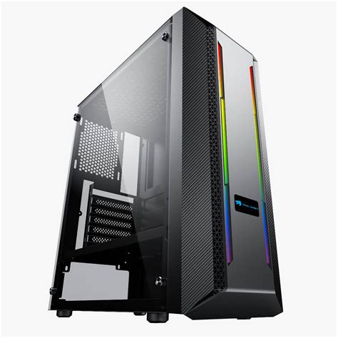 Gabinete Yaguaret Aeolus RGB Cristal Templado ATX Micro ATX