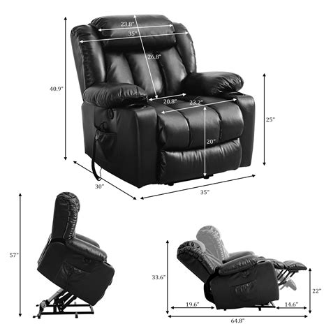 Tekamon Large Power Lift Recliner Chair For Elderly With Heat And