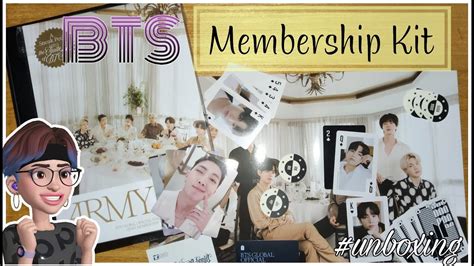 Unboxing BTS Membership Kit itsmeakiyoboom bts army lofi 방탄소년단