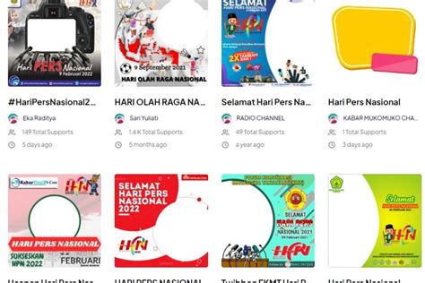 Spesial Twibbon Hari Pers Nasional 9 Februari 2022 Terbaru Lengkap