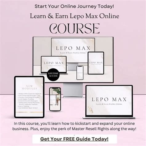 Learn & Earn Lepo Max Online Course With MRR!! em 2024