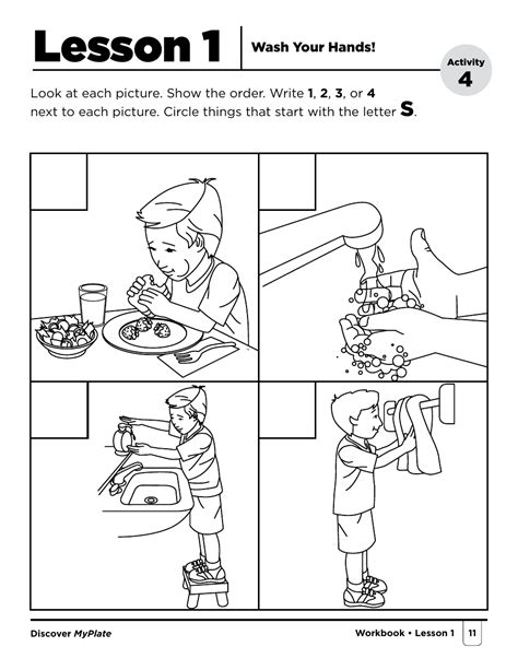 Hand Washing Activity Sheets