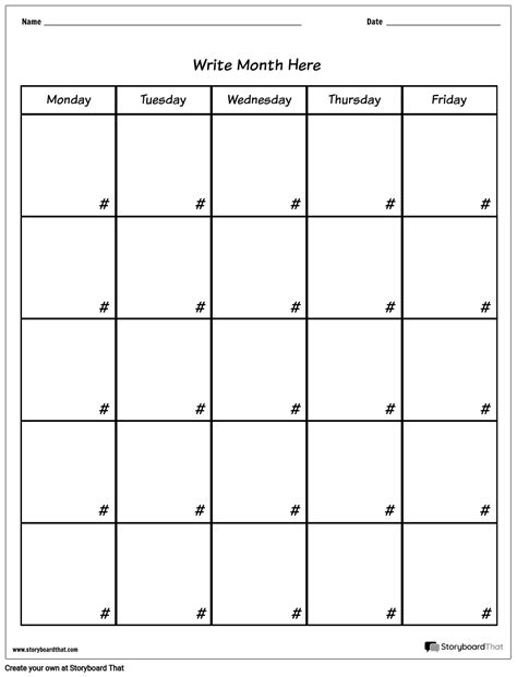 Printable Calendar Templates — Free Custom Calendar Maker