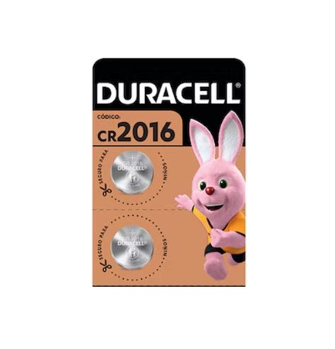 Pila Duracell CR2016 Litio 3v 5 Und