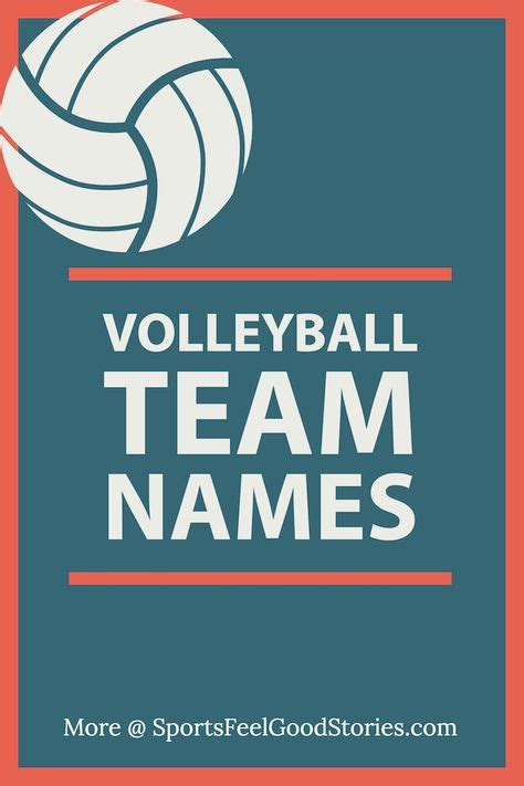 Top Volleyball Team Names Ideas And Inspiration