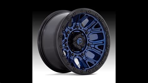 Fuel Traction D827 Matte Dark Blue Custom Truck Wheel YouTube