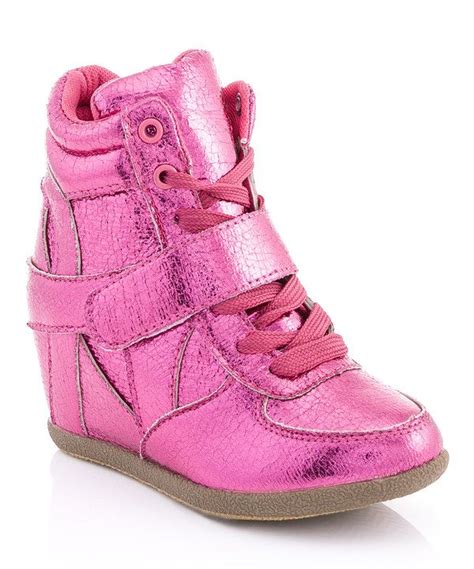 Coco Jumbo Fuchsia Spark Hi Top Wedge Sneaker Wedge Sneaker Sneakers