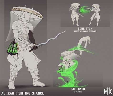 Ashrah Stance And Abilities Mortal Kombat By 5martist On Deviantart