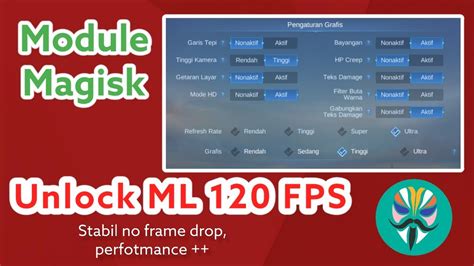 Modul Magisk Unlock ML 120 Fps Stabil Performance YouTube