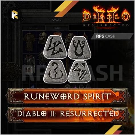 DIABLO 2 RESURRECTED Spirit Runeword Paladin Shield 43 Resist 32 FCR PC PS4 PS5 EUR 13,60 ...