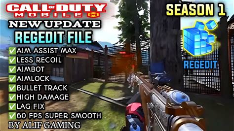 Regedit Cod Mobile Season Aimbot Aimlock Aim Assist Max Less Recoil