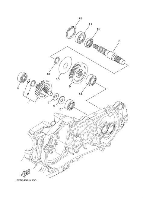 Moto Th Yamaha Fiore Parts Transmission