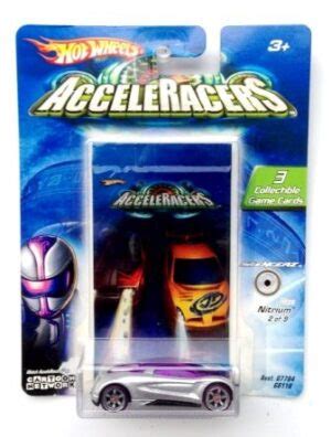 Vintage AcceleRacers Nitrium Car 2 9 SILENCERZ CARS Hotwheels 1 64