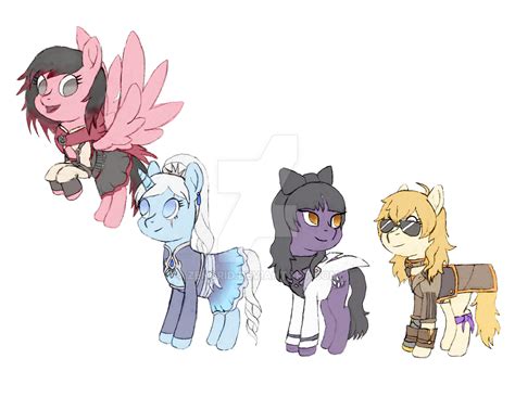 Pony Team Rwby By Zendrid On Deviantart