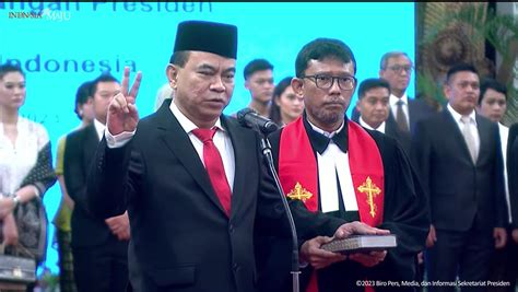 Jokowi Lantik Ketua Projo Budi Arie Setiadi Jadi Menkominfo Nasional