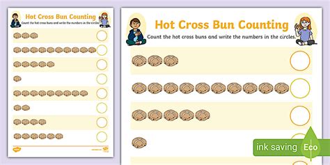 Hot Cross Buns Counting To 10 Activity Teacher Made