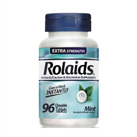 Rolaids Extra Strength Mint Antacid Tablets 96 Ct Food 4 Less