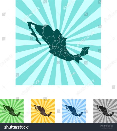 Map Mexico Stock Vector Royalty Free 1007221780 Shutterstock